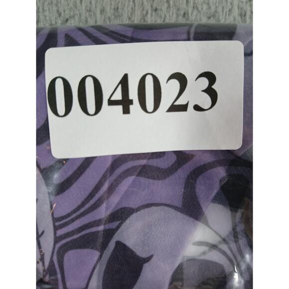 Disney Dress Jack Skellington Girls Large Purple Kids Puff Sleeve Halloween NWT - Picture 8 of 8